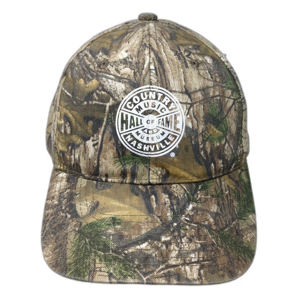 Vitronic Country Music Hall of Fame Baseball Cap Green Camo OSFM Strapback Hat